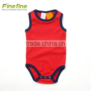 Distinctive Print Baby Clothes Sleeveless Baby Romper Bodysuit thumbnail-2