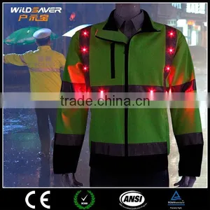 Safety LED Warning Range Safety Officer Vest 3m Reflective Safety Jacket thumbnail-1