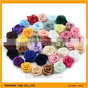 Wholesale Garment Accessories Colorful 1.7*1.7cm Small Pre-tied Stain Ribbon Bows For Gift thumbnail-1
