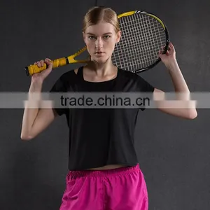 Women's Sports Base Layer Short Sleeve Tee Running/Yoga Shirt thumbnail-5
