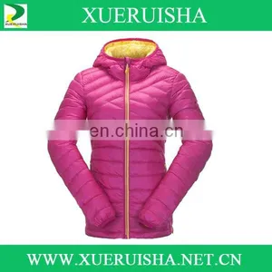Nylon Cover Down Jacket Slim Fit for Famale With Oem Size thumbnail-1