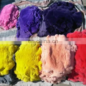 Factory Wholesale Raw or Dyed Color Big and Soft Real Rex Rabbit Fur Rex Rabbit Skins thumbnail-1