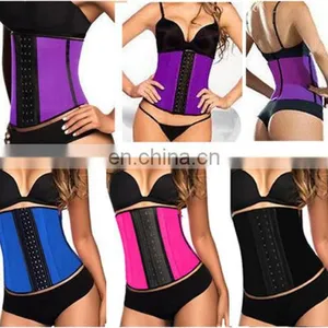 Women Latex Cincher Rubber Waist Trainer Cincher Underbust Corset Body Shaper Shapewear thumbnail-1