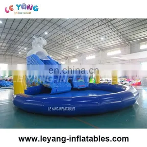 Commercial Giant Inflatable Elephant Slide With Pool, Land Amusement Park thumbnail-2