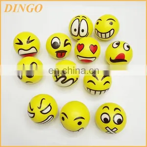 Yellow Smiley Face PU Stress Ball thumbnail-1