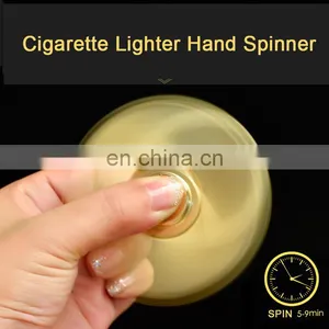 Rechargeable Cigarette Lighter Hand Spinner Fingertips Spiral Fingers Gyro Torqbar Metal Hand Fidget Spinner thumbnail-3