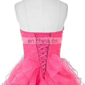Grace Karin Strapless Off Shoulder Organza Long Western Boutique Dresses CL3411-1 thumbnail-5