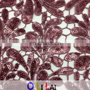 OLF0179 Latest 3d With Sequins Lace Fabrics African Lace thumbnail-2