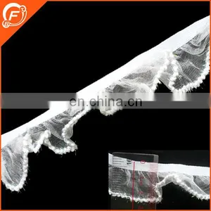 2.5cm Narrow Size White Lace Tape for Garment Decoration thumbnail-1