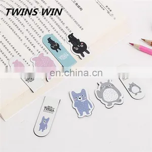 Best Price Cute Stationery School Supplies Wholesale From China , Custom-made Magnetic Metal Animal Design Bookmark thumbnail-2