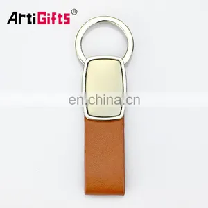 Fashionable Patterns Custom Logo Leather With Metal Key Chain thumbnail-1