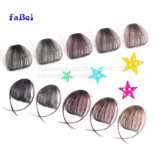 Hot Beauty Human Hair Fringe With Clips, Hair Bang thumbnail-3