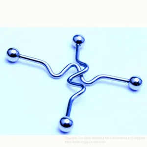 Wish Hot Money Electrocardiogram Ear Scrape Ear Pin, Foreign Earphone, Human Piercing Factory Wholesale thumbnail-5