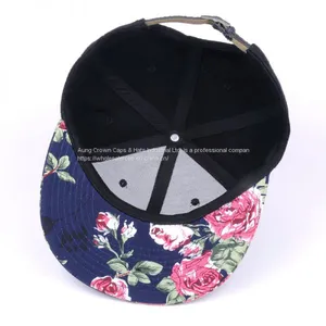 High Quality Hot Sale Custom 6 Panel Cap Snapback, Custom Snapback Cap thumbnail-3