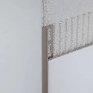 Box Square Edge Tile Trim Polished Aluminum Strip thumbnail-5