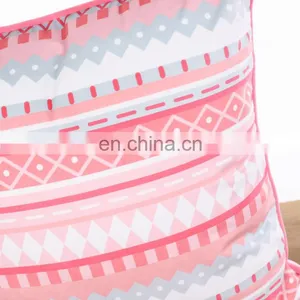High Quality Cozy Decorative Striped Square Velvet Custom Printed Cushion/throw Pillow Cases thumbnail-4