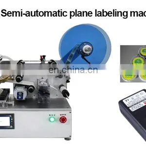 High Accuracy Table Bench Top Tamp Plane Label Pasting Applicator Box Pouch Flat Labeling Machine thumbnail-2