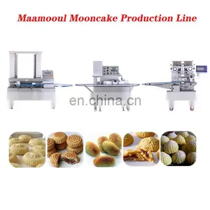 Full Automatic Maamoul Mooncake Encrusting Forming Maker Making Machine/Manufacturer Processing Line For Factory Making Maamoul thumbnail-2