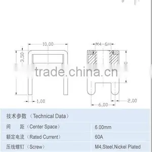 Brass Terminal Terminal Accessories 6.00*9.00mm 60A thumbnail-2