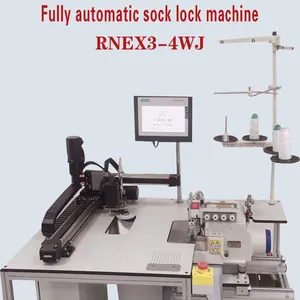 Computerized Automatic Sock Sewing Machine Armband Insole Edge Locking Machine RNEX3-4WJ thumbnail-1