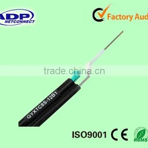 4core in Unit Tube Fiber Optic Cable With Messenger Wire for Self-support Aerial Use thumbnail-1