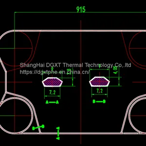 M060 Equivalent Heat Exchanger Gasket For APV Plate Heat Exchanger thumbnail-2