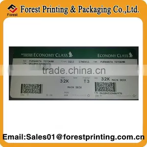 Newest Printed Airline Ticket Printing Cosmetics Colorful thumbnail-1