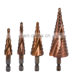 Spot High-Speed Steel Hexagonal Handle Titanium-Plated Step Hole Reaming Drill Bit thumbnail-1
