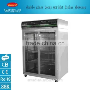 Two Doors Display Showcase Cooling Cabinet for Commercial Use thumbnail-2