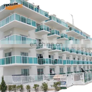 Hot Selling Good Quality Classic Design Semi Frameless Modern Durable Aluminium Glass Terrace Railing Designs thumbnail-1