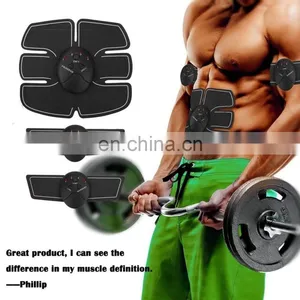 Electric Body Slimming Massager Toner Trainer Compex Stimulant Belt Wireless Abs Ems Abdominal Muscle Stimulator thumbnail-5