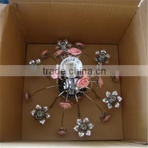 Modern Ceramics Flower Crystal Chandelier thumbnail-6