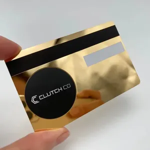 Laser Stainless Steel Sublimation Gold Rfid NFC Business Blank Chip Custom Credit Cards Blank Metal Credit Magnetic Stripe Card thumbnail-4