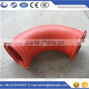Concrete Pump Spare Parts,DN125 Casting Pipe Elbow Welded SK Flange thumbnail-5