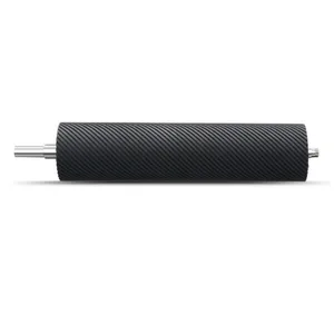 Durable Spiral Grooved Sander Roller With Drive Pulley for Woodworking Sanding Machine thumbnail-1