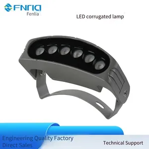 6w Led Outdoor Waterproof Corrugated Lights, 2*6w High and Low Voltage Ancient Town Tile Lights, Led Corrugated Spotlights thumbnail-2