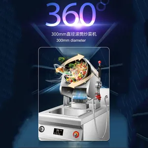 Commercial Automatic Gas Wok Machine for Fried Rice and Noodles Intelligent Stir Fry Robot QD-G300 With Touch Screen thumbnail-2