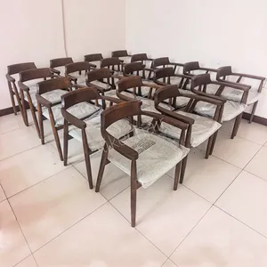 High Quality Modern Unique Solid Wood Dining Chair Nordic Comfortable Living Room Home Dining Chairs thumbnail-1