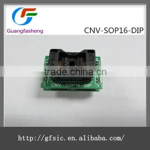 New SOP16 CNV-SOP16-DIP Test Socket Programming Burn Block IC thumbnail-1