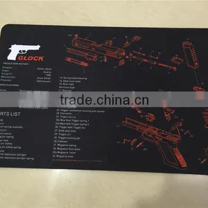 Hot Sale New Design Custom AR-15,AK47,Glcok,Beretta92 Gun Cleaning Mat,gun Mat for Rifle & Pistol Preparing and Cleaning Quality Choice thumbnail-3