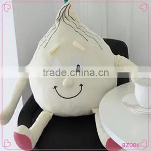 Cute White Plush Onion Pillow Fashion Cute Vegetable Pillow thumbnail-1