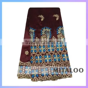 Mitaloo MGP0047 Wholesale Hotselling Indian Raw Silk George Lace Fabric thumbnail-4