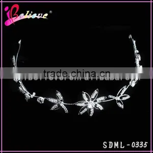 2015 Fashion Hairband With Stones,crystal Diamond Flower Hairband for Pretty Girls thumbnail-1