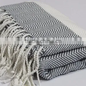 Thick Cotton Peshtemal Turkish Face Bath Towel Beach Towel Hammam Fouta thumbnail-2
