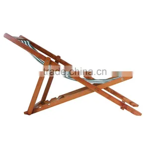 Outdoor Cheap Beach Chairs Wholesale Canvas And Wood Beach Chairs Folding Wooden Beach Chair Canvas Quality Choice thumbnail-2