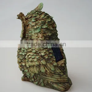 Owl Solar Resin Light Led Garden Resin Outdoor Lights thumbnail-3