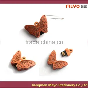 2015 Unique Butterfly Shape Wooden USB Flash Drive thumbnail-1