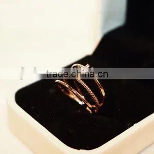 2015 Three Layer Fashion Midi Rings Rhinestone Cross Punk Rings For Women and Men thumbnail-5