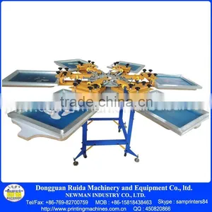 6 Color 6 Station Screen Printing Machine With Strong Base thumbnail-4
