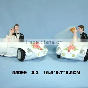 Polyresin Wedding Couples on Car thumbnail-1